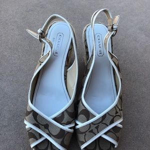COACH wedge sandals